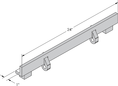 Product Drawing of a Cast Iron Frame Line Drawing